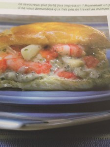 Feuillet&eacute;s aux crevettes tigr&eacute;es et aux asperges