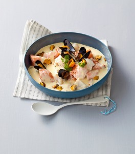 Blanquette aux deux poissons et aux moules